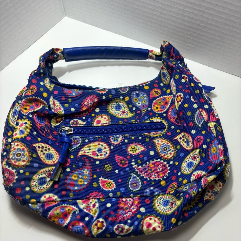Vintage Tommy Hilfiger Blue Paisley HT logo Tote Bag Nylon Changeable Shape